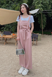 [现货】2025夏季新款韩系修身显瘦背带裤2C371-S161-P95-K148，女装连体裤，2C120
