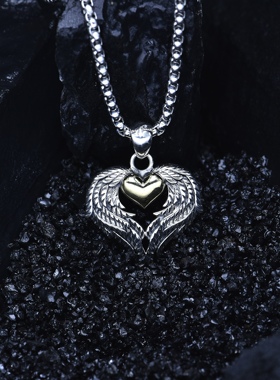 个性925纯银灵蛇吊坠男女款生肖属相复古蛇形项链情侣银饰本命年