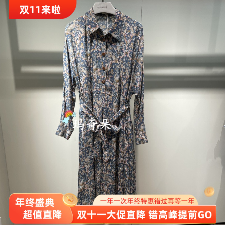 GEGINA吉吉娜2025秋冬专柜正品 连衣裙 GC21F643-8980