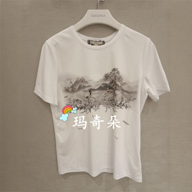 GEGINA吉吉娜2025春夏专柜正品 T恤  GC11A302-2700
