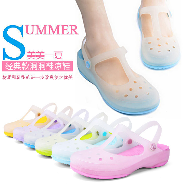 Discoloration Crocs Beach shoes melissa summer new pattern non-slip student sandals  Plastic Garden shoesin the Women's Shoes, Slippers  category - from Buy2taobao.com to provide professional Taobao agent buy service