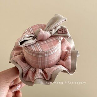 草莓格纹蛋糕蝴蝶结小礼帽发夹甜美少女小女孩新款发式头饰饰品女