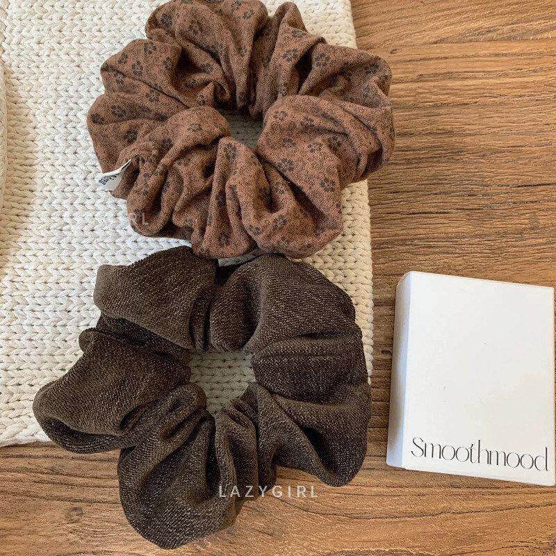 焦糖色系韩国ins博主同款碎花感