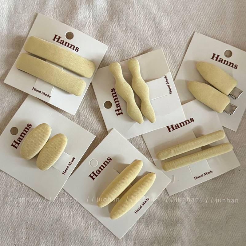 韩国奶油黄色布艺发夹bb夹水滴发卡基础款刘海碎发边夹前额发饰,饰品/流行首饰/时尚饰品新,发饰,淘宝优惠券,粉丝福利购,淘宝优惠卷