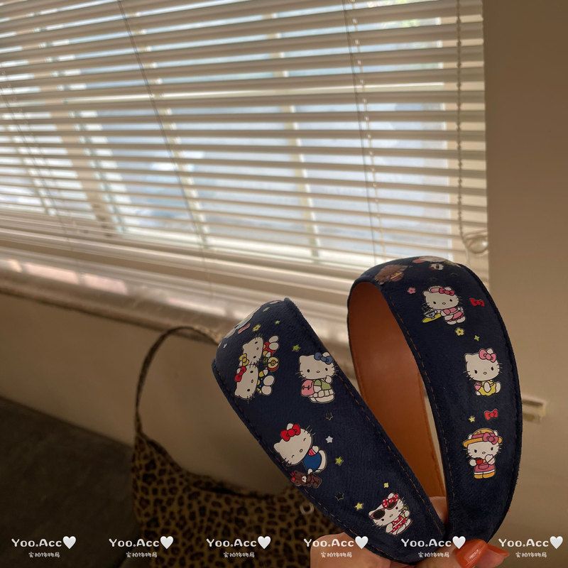 【YOO】怒推爆款KT印花牛仔宽发