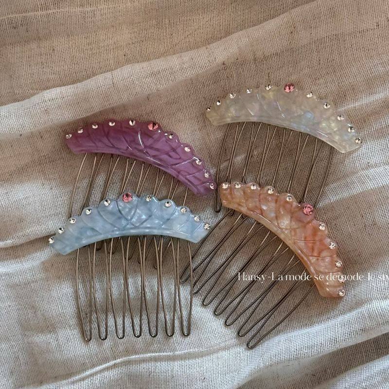 醋酸彩钻皇冠插梳侧边刘海前额倒插梳发钗发夹盘发发梳头饰发饰,饰品/流行首饰/时尚饰品新,发饰,淘宝优惠券,粉丝福利购,淘宝优惠卷