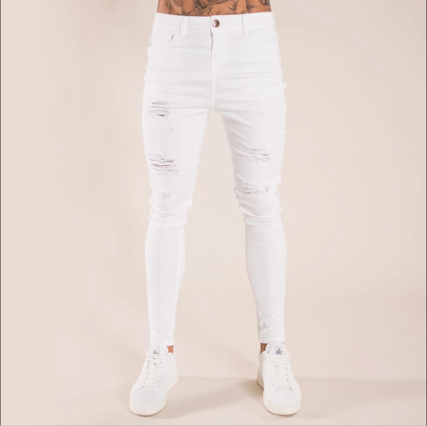 jeansformen破洞牛仔裤男
