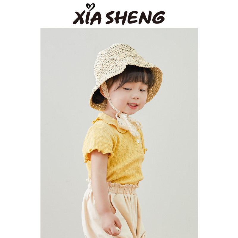 夏生童装 宝宝翻领t恤 男女童短袖夏季薄款婴儿t恤儿童夏季polo衫