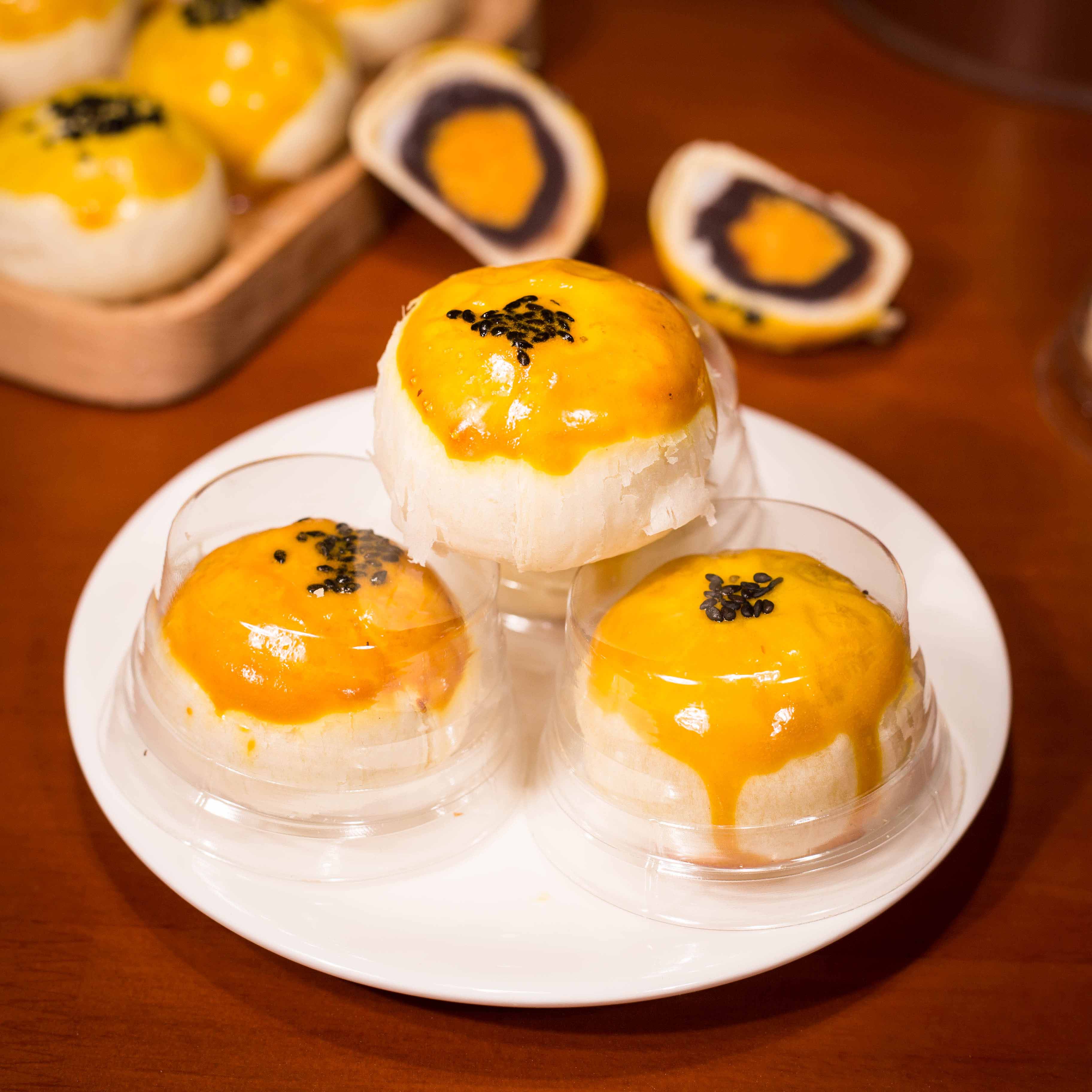 【名沙优品】蛋黄酥200g紫薯味/红豆味