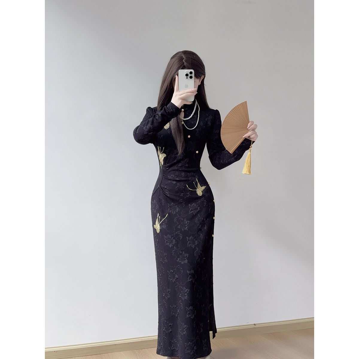 超好看的早秋连衣裙2025新款旗袍