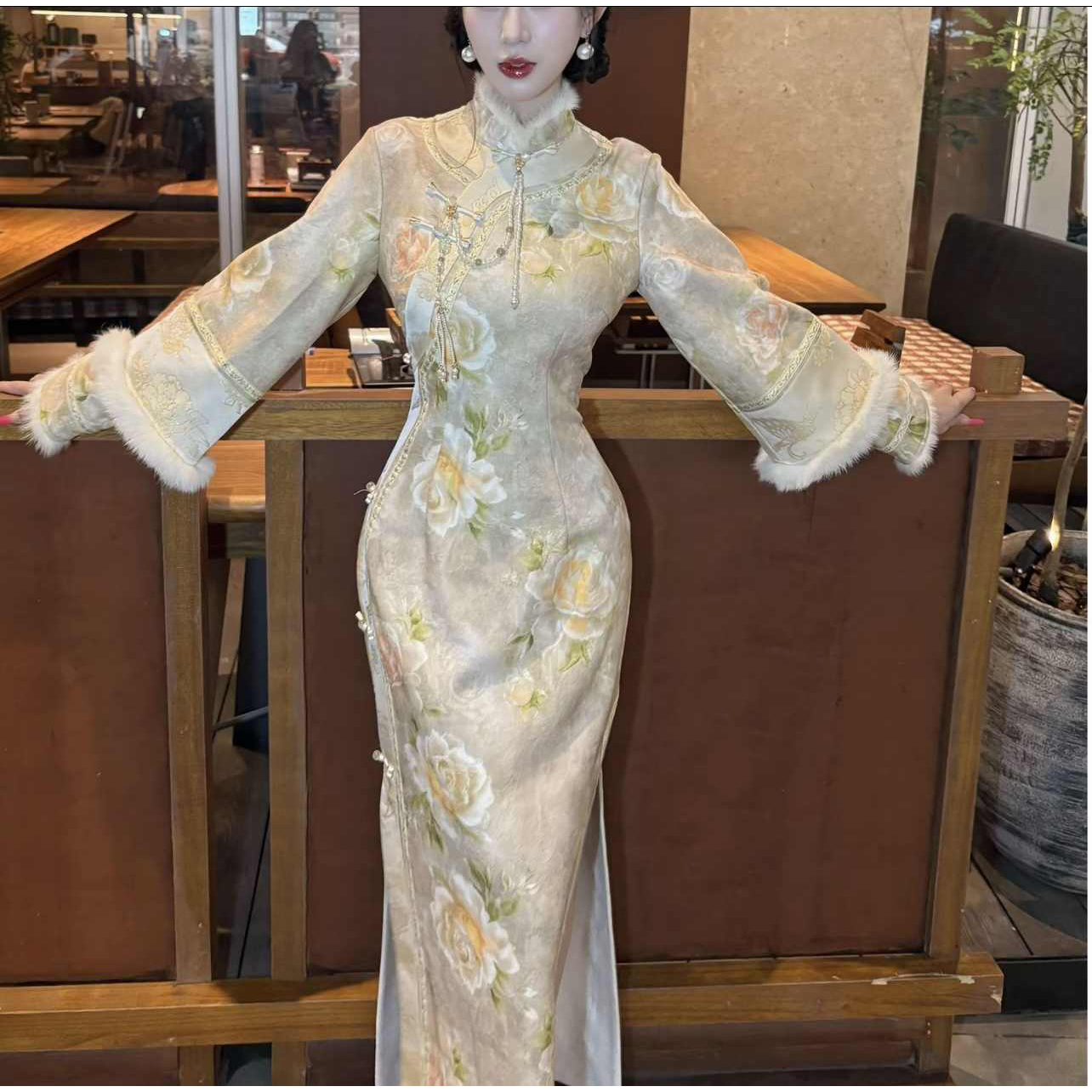 【清宫】新中式改良旗袍温柔气质