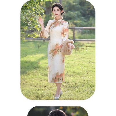 新中式改良旗袍冬季新款年轻款