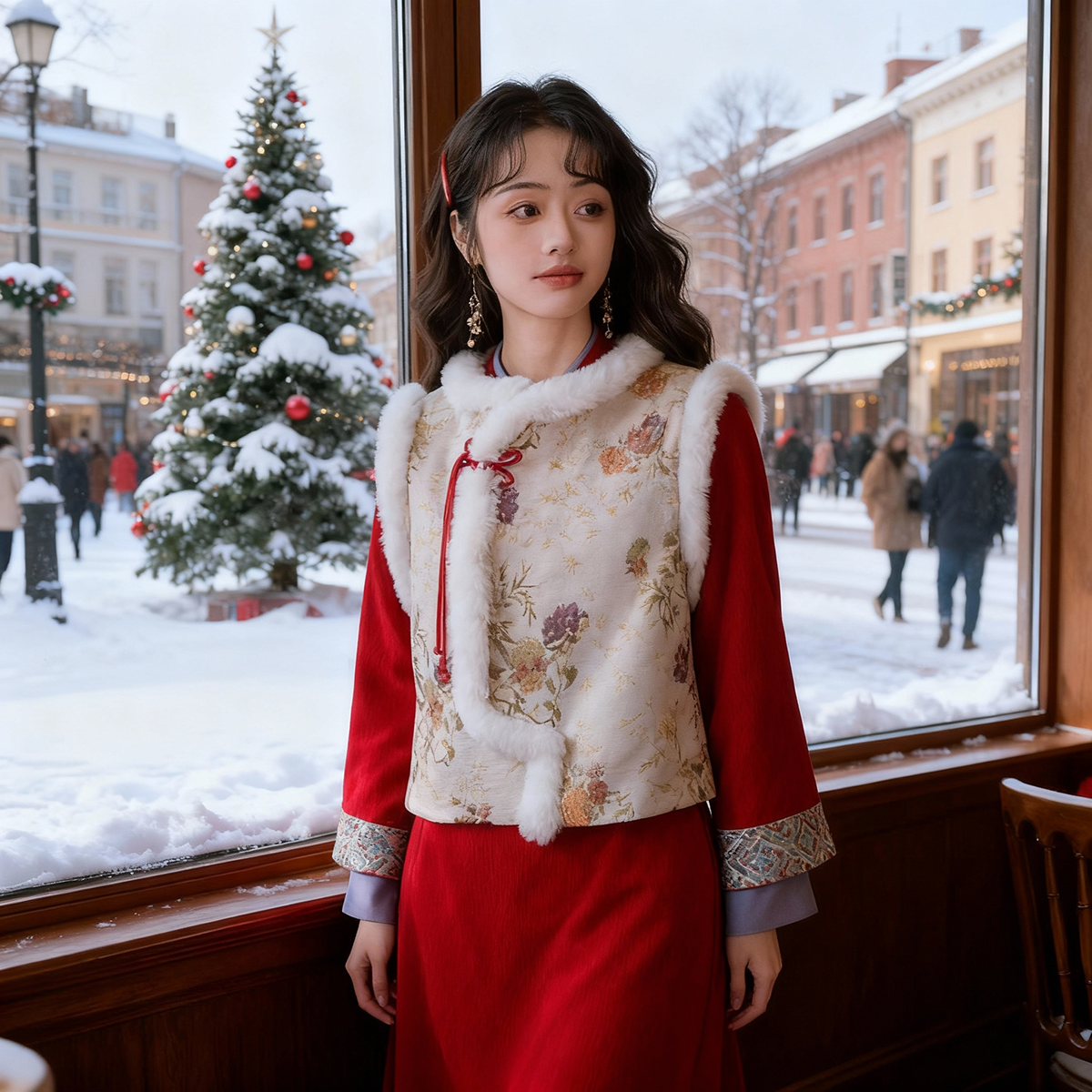 【雀禧】2025冬复古新中式旗袍