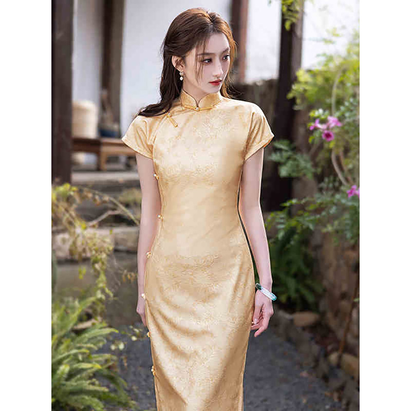 上班穿的旗袍女连衣裙日常