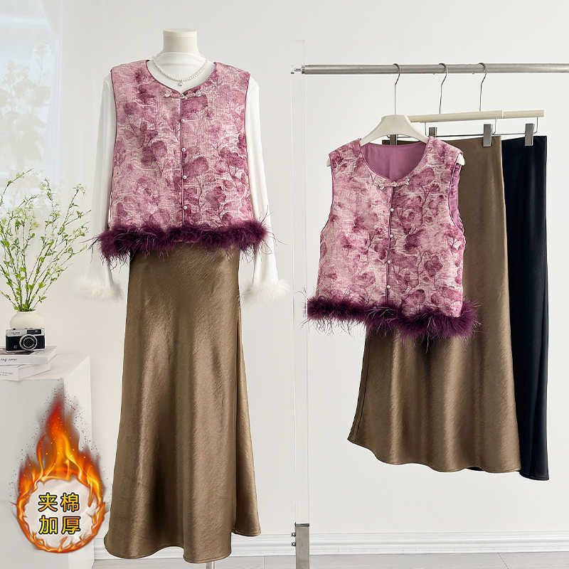 新中式马甲国风外套秋冬新款无袖