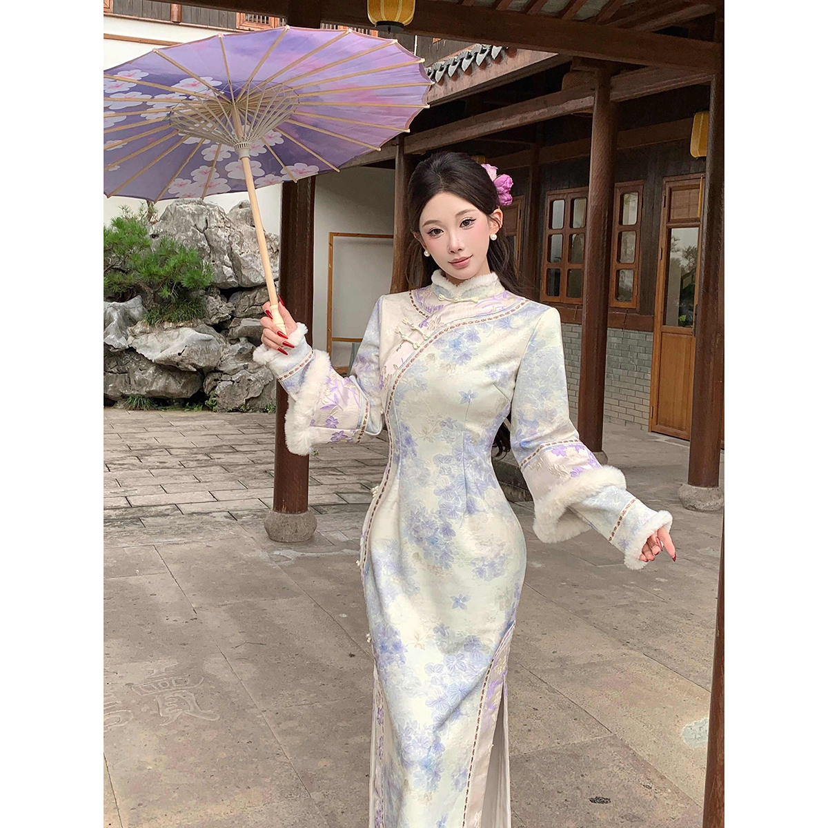 2025秋冬季新款新中式改良旗袍