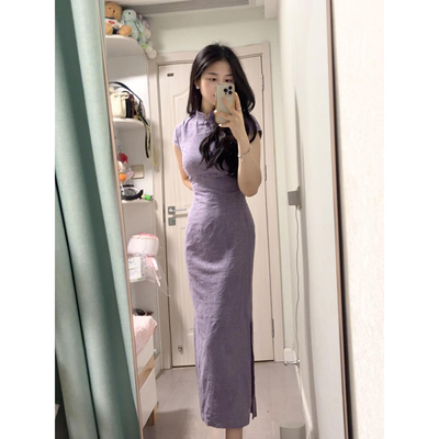 夏季新款小个子古法旗袍改良