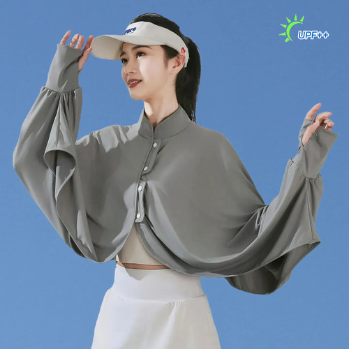 防晒披肩女士罩衫夏季冰丝防晒衣