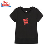 S龙狮夏季 户外运动女圆领休闲透气上衣238209557 新款