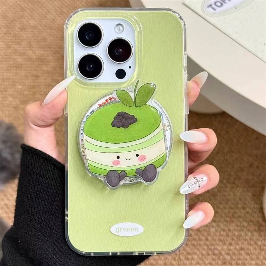 ins表情蛋糕磁吸支架适用红米k70手机壳60e/40/50note13pro软11防摔8/9全包turbo3女12/k50游戏增强至尊版小