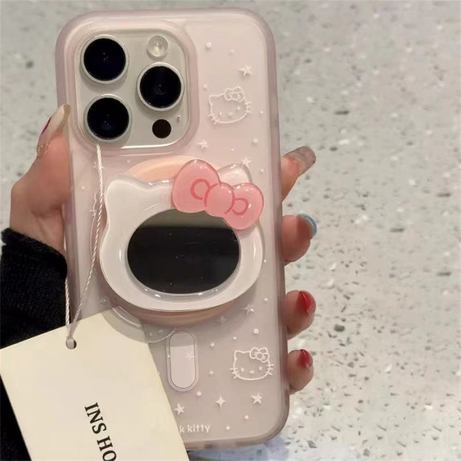 可爱星辰KT镜磁吸支架适用小米14手机壳12软mix4防摔civi3全包10青春版60女k70红米turbo3/note13pro/k50至尊