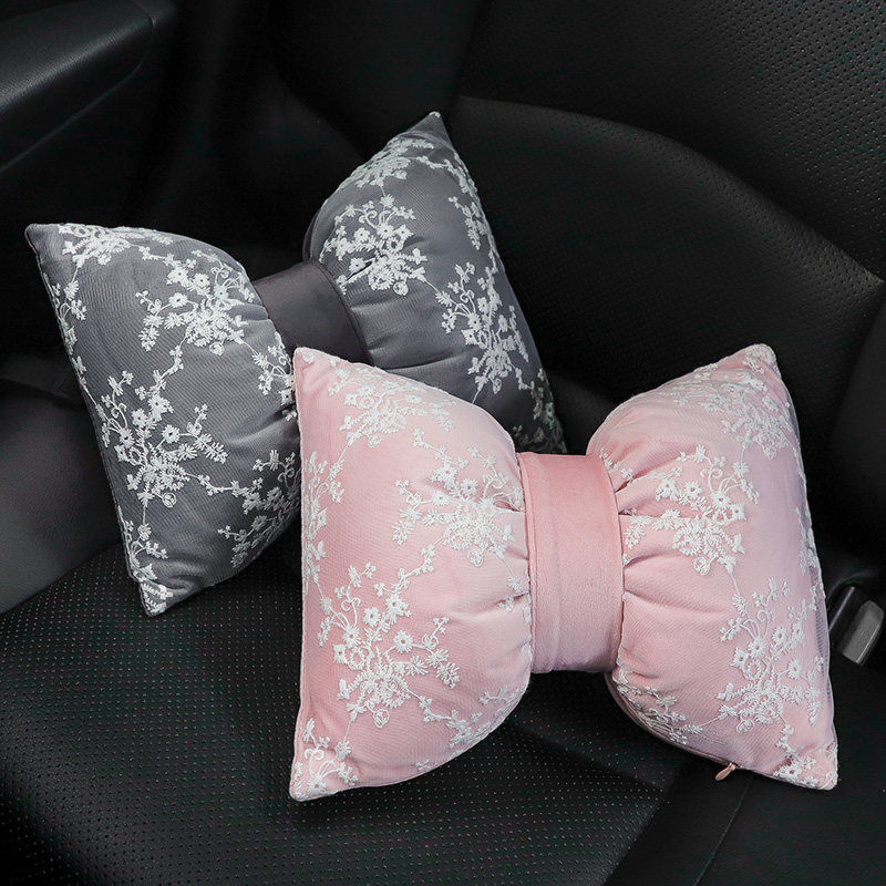 汽车蕾丝头枕腰靠靠枕高档护颈枕车上睡觉神器小枕头车载用品,居家布艺,靠垫/抱枕,淘宝优惠券,粉丝福利购,淘宝优惠卷