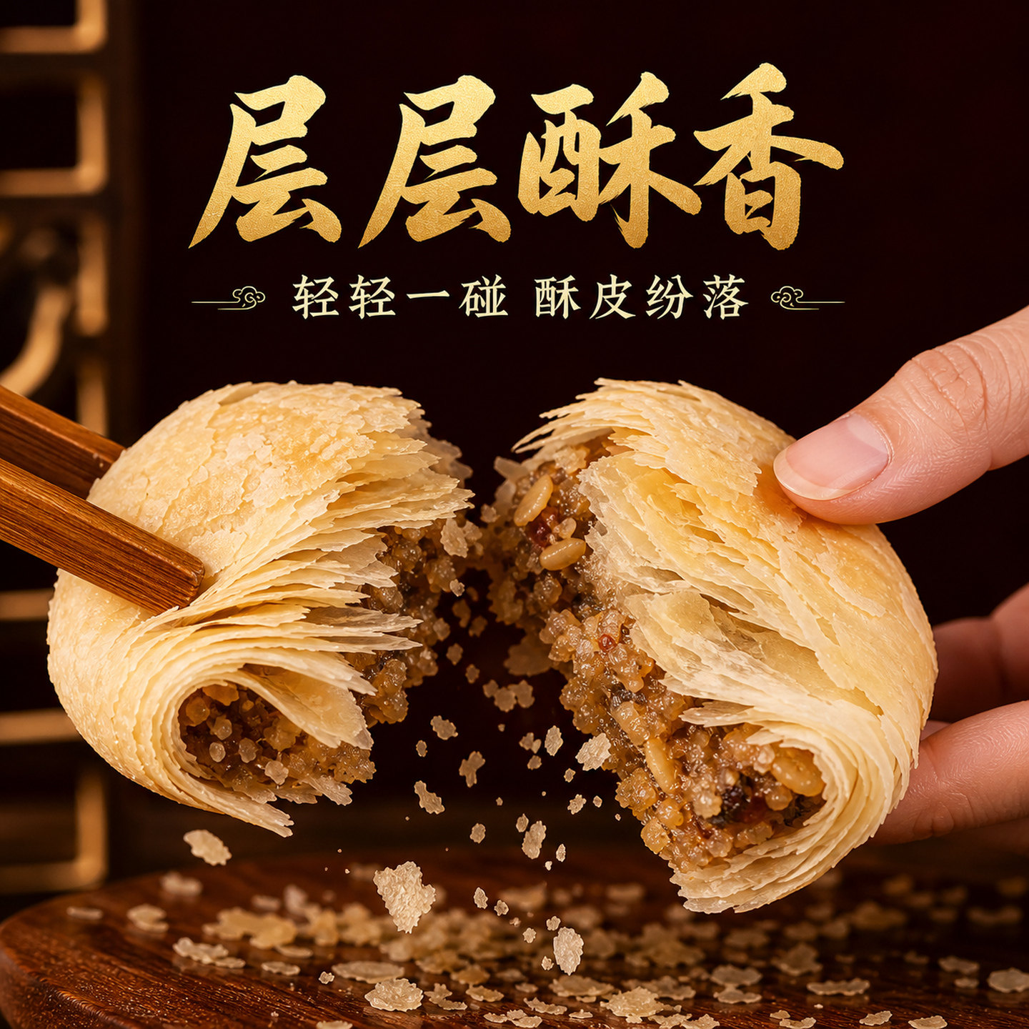 稻香村月饼糕点老式五仁豆沙椒盐酥皮下午茶零食点心中秋伴手礼品