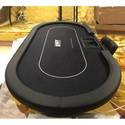 德州扑克桌子新款椭圆德州扑克桌折叠俱乐部赛事桌现货可定制WPT