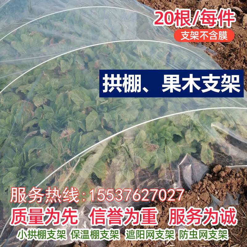 菜地架子小棚薄膜围栏塑料防鸟简易大棚骨架胆机搭棚架保温棚配件