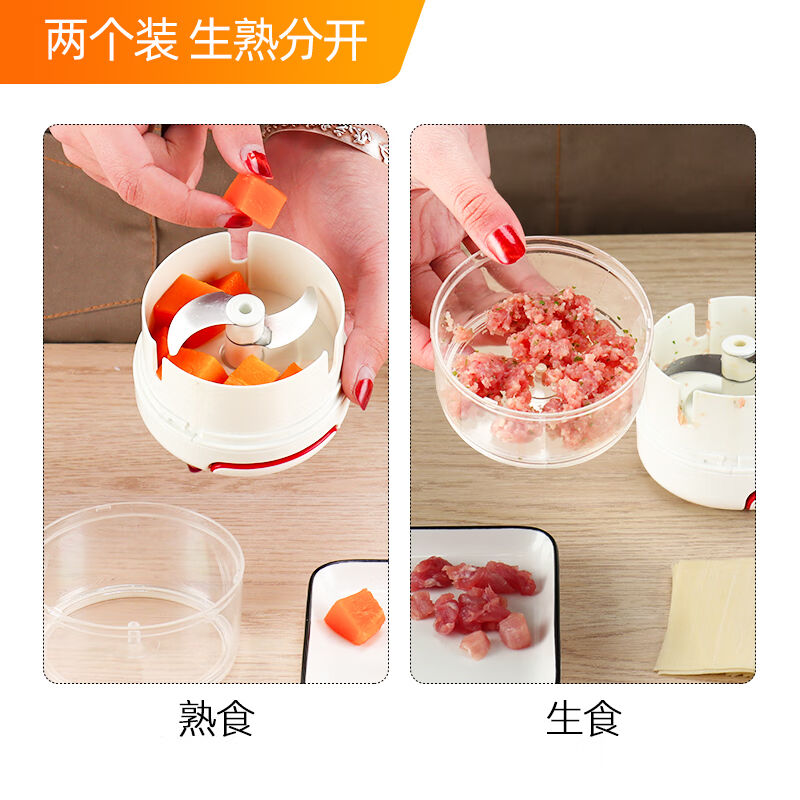 克欧克手动绞肉机厨房家用多功能切菜器绞菜机绞馅料理器家用包饺图片