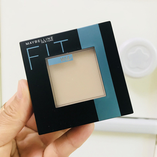美宝莲FIT ME 定制柔雾哑光干粉饼 雾感质地控油持久定妆补妆遮瑕