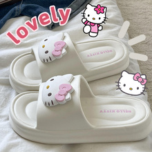 三丽鸥可爱Kitty猫拖鞋女2025新款家居室内防滑防臭踩屎感凉拖鞋
