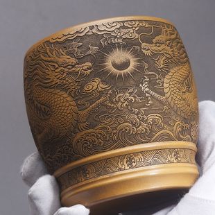 紫云堂宜兴紫砂品茗杯原矿双龙戏珠主人杯茶杯功夫茶具茶碗茶杯