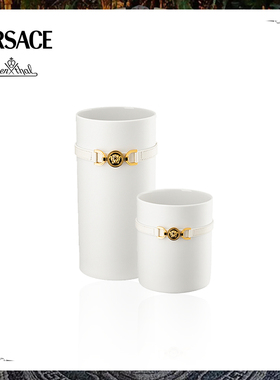 【新品】Rosenthal Meets Versace美杜莎'95金扣复古款陶瓷花瓶