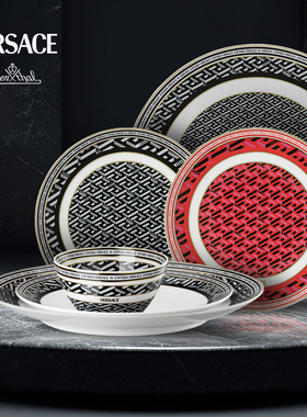 Rosenthal  Meets Versace范思哲 希腊回纹系列碗盘餐具餐盘