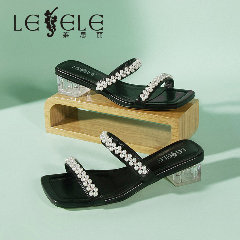 莱思丽时尚休闲女凉拖跟鞋女鞋lb10112