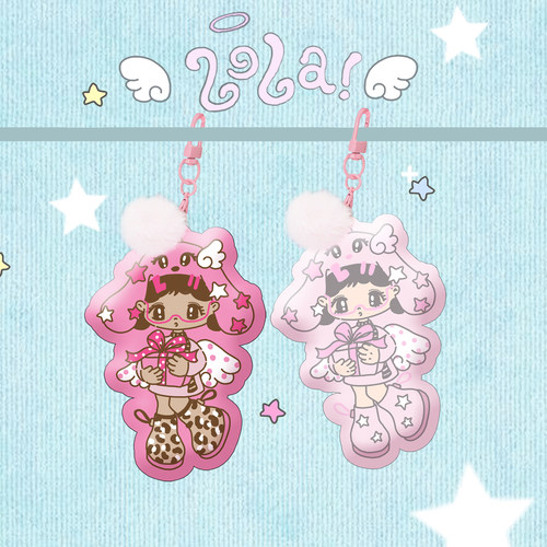LOLADESIGN小女孩捏捏手机挂件