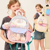 LOLA DESIGN蛋糕痛包双肩包 可爱原创大学生书包初中女生吧唧背包