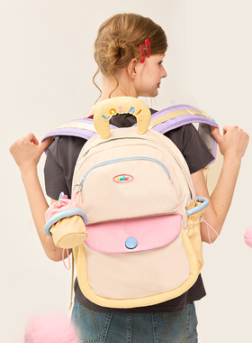 LOLA DESIGN蛋糕书包初中女生ins小众高中生双肩包大容量双肩背包