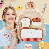 LOLA DESIGN美食家双肩包 可爱电脑包旅行背包女大学生大容量书包