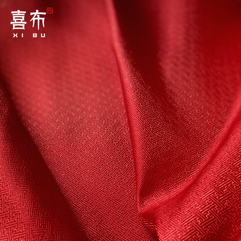 回纹城墙纹织锦缎娃衣diy汉服