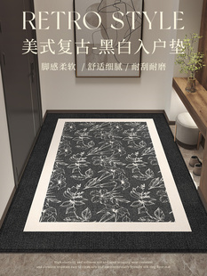 入户门地垫高级感进门玄关垫子家用大门口防滑耐脏地毯门外可裁剪