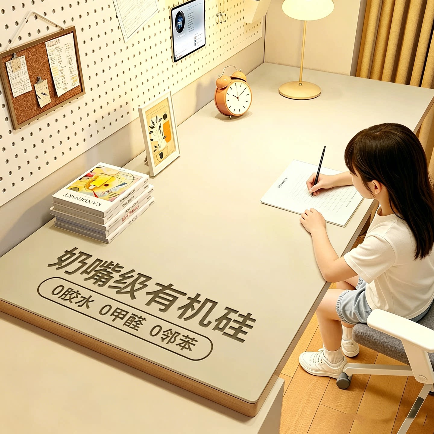 【有机硅】护眼学生书桌保护垫
