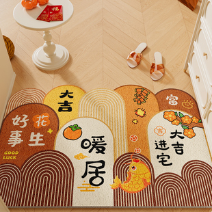 入户门地垫门口丝圈pvc进门脚垫2026马年新款室内外专用免洗耐脏