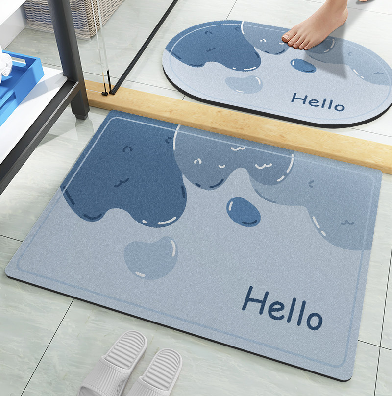 浴室吸水地垫硅藻泥家用卫生间门口吸水垫子洗手间卫浴防滑踩脚垫,居家布艺,家用脚垫,淘宝优惠券,粉丝福利购,淘宝优惠卷