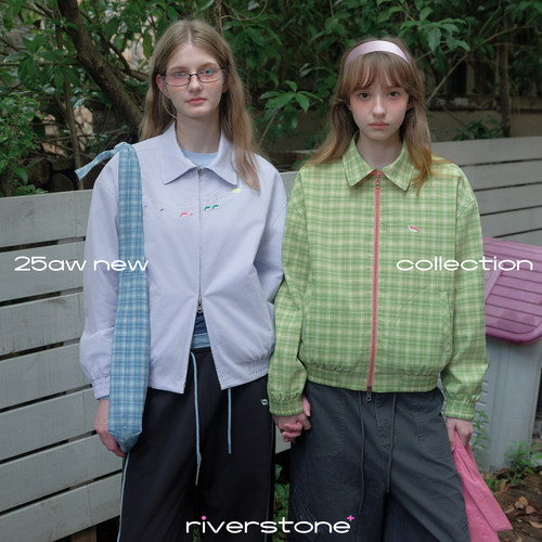 riverstone plus 设计感音符刺绣双面穿夹克外套女春季宽松上衣