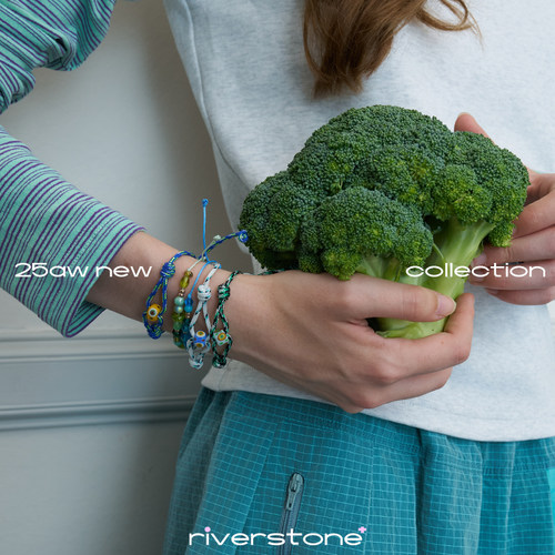riverstone plus  复古手工编织可调节手串手链25年新款手绳礼物