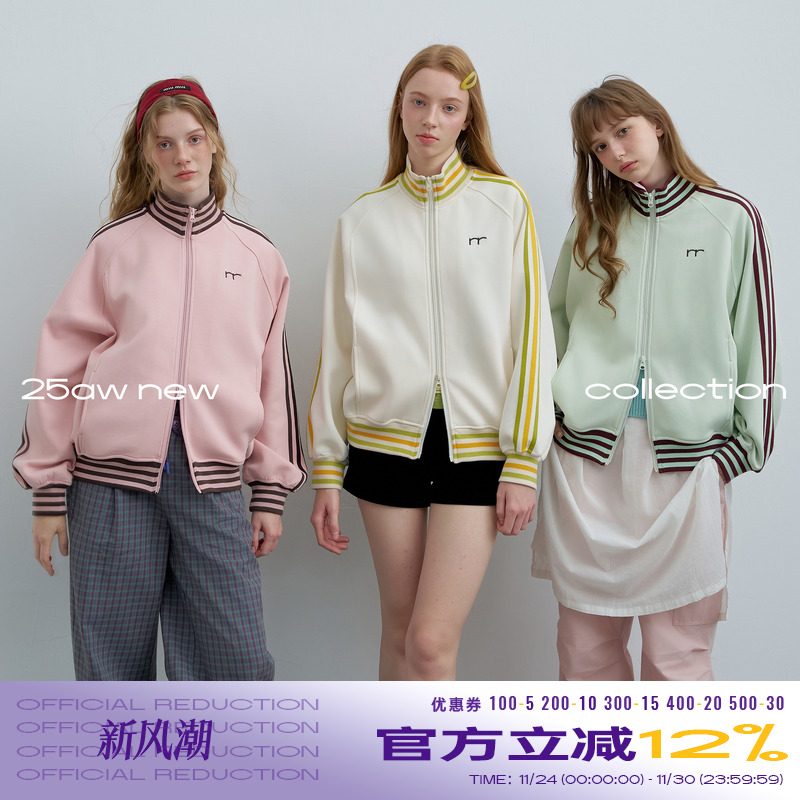 riverstone plus 多色立领卫衣女秋季宽松运动外套开衫拉链上衣