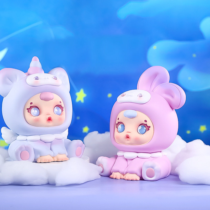 新款可爱搪胶绵绵小奶糖卡通儿童存钱罐家居落地摆件公仔生日礼物