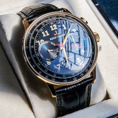 瑞夫泰格Reef Tiger Men's Automatic Mechanical Watch 手表